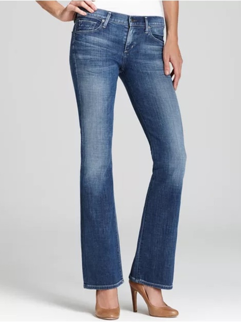 Citizens of Humanity Western Dita Petite Bootcut Jeans in Wedgewood Size 25